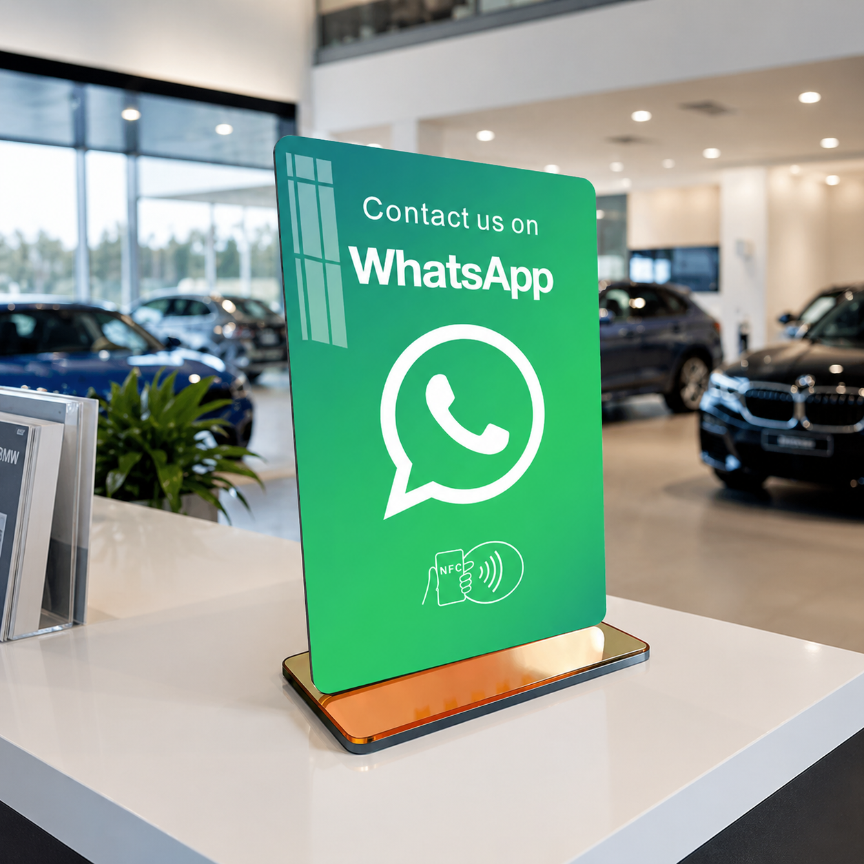 NFC Aufsteller WhatsApp Kontakt